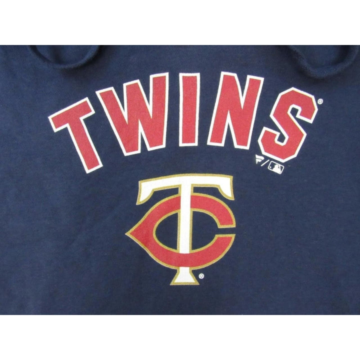 Minnesota Twins Mens Size XL XLarge Navy Blue Hoodie Image 3