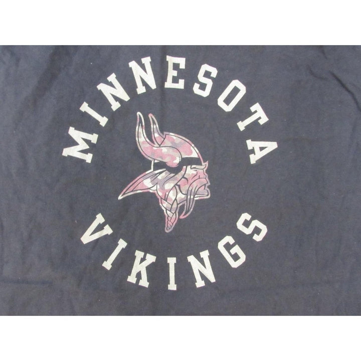 Minnesota Vikings Mens Size 4XLB 4XLarge-Big Black Shirt w/ Army Print Image 3