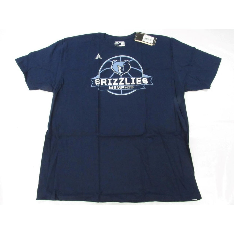 Memphis Grizzlies Mens Size 2XL 2XLarge Blue Adidas Shirt Image 1