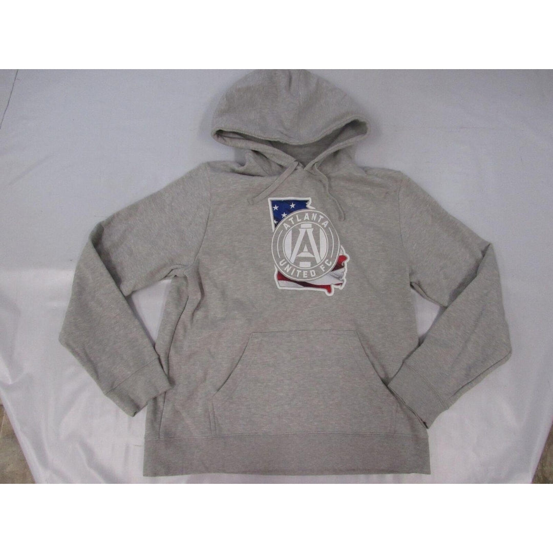 Atlanta United FC MLS Soccer Mens Size L Large Grey Hoodie Image 1