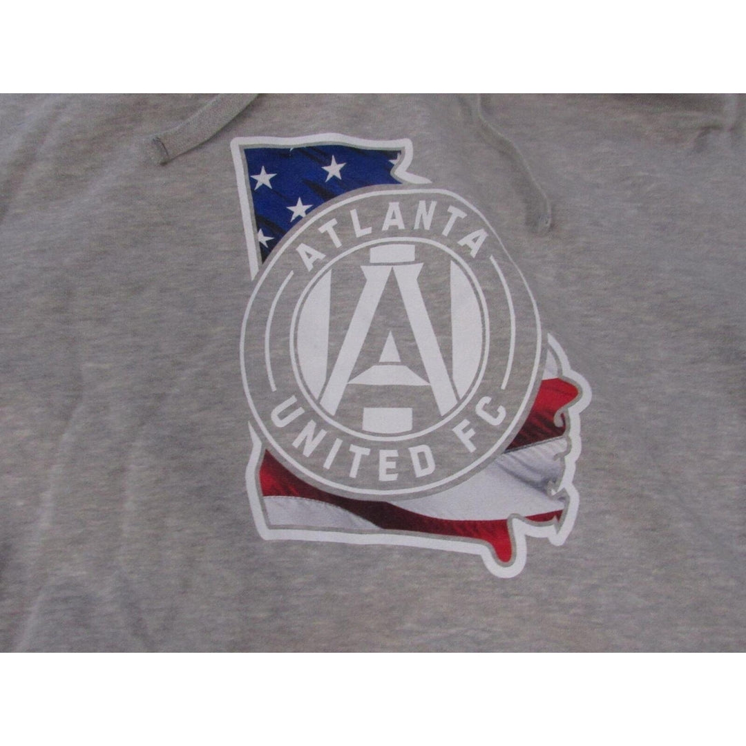 Atlanta United FC MLS Soccer Mens Size L Large Grey Hoodie Image 2