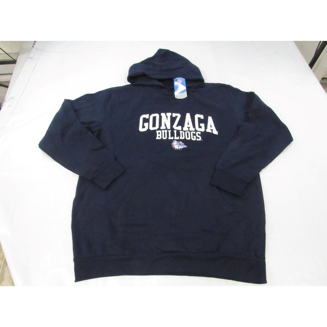 Gonzaga University Bulldogs Mens Size XL-Tall XLarge-Tall Navy Blue Hoodie Image 1