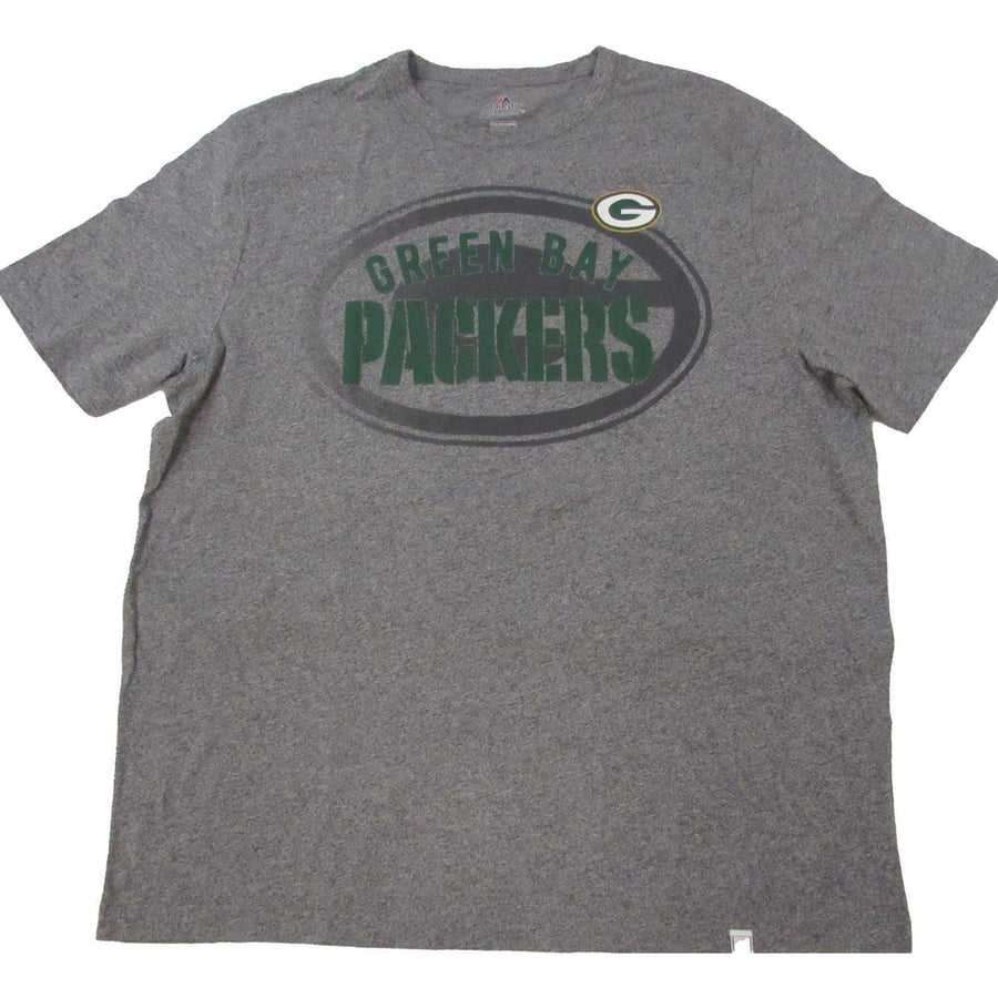 Green Bay Packers Womens Plus Size 2XL Heathered Gray Majestic Blend Shirt Image 1