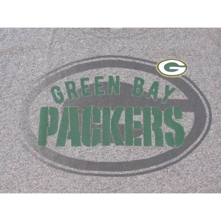 Green Bay Packers Womens Plus Size 2XL Heathered Gray Majestic Blend Shirt Image 3