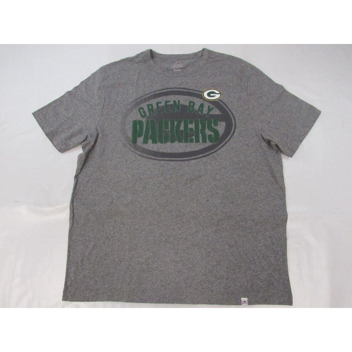 Green Bay Packers Womens Plus Size 2XL Heathered Gray Majestic Blend Shirt Image 4