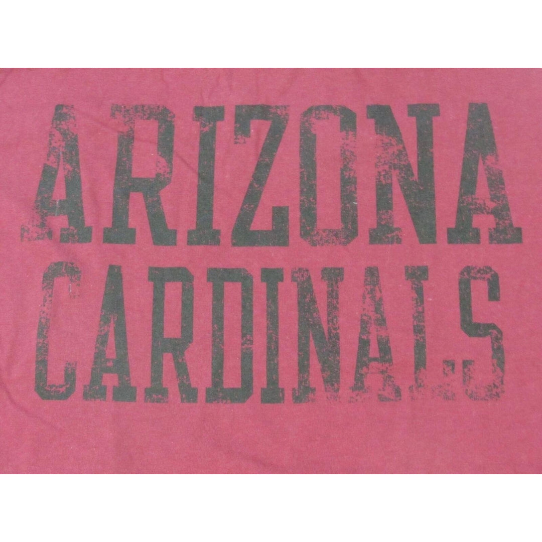 Arizona Cardinals Womens Size M Medium Red Shirt w/ Distressed Print Image 3