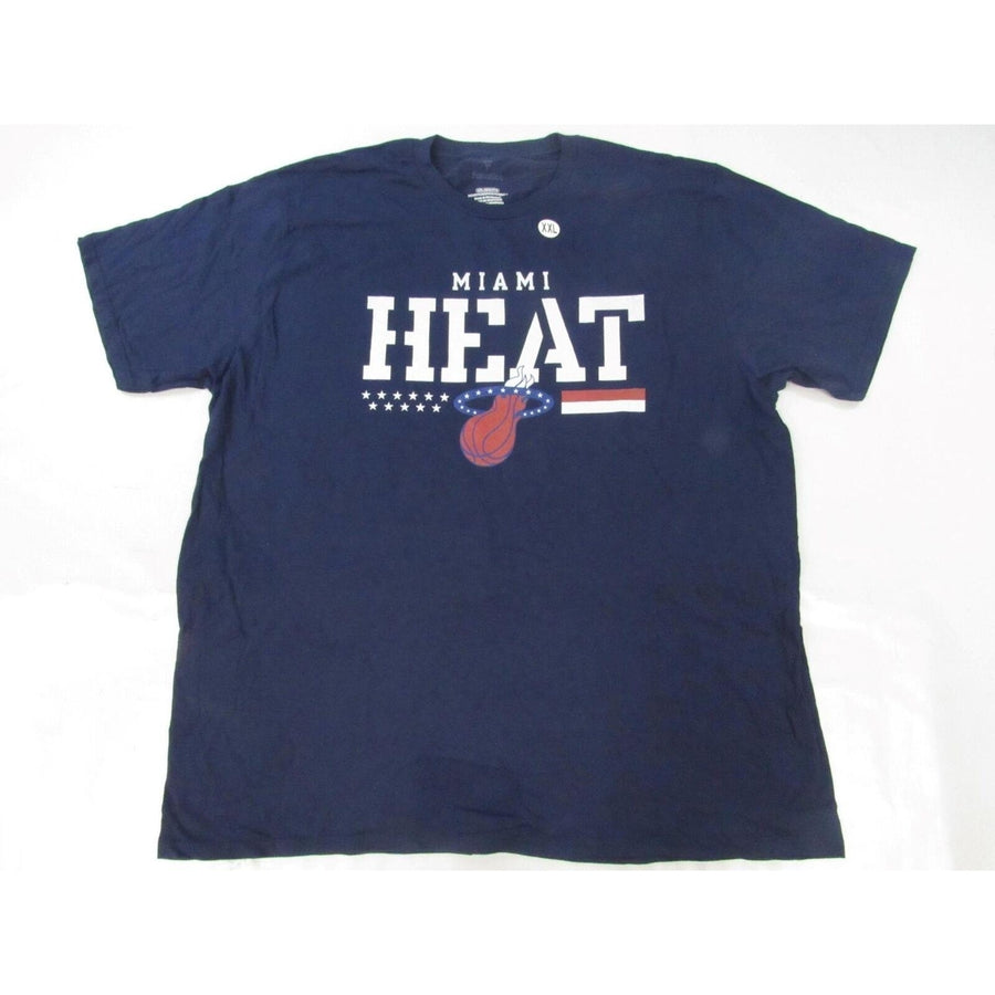 Miami Heat Patriotic Mens Size 2XL 2XLarge Navy Blue Shirt Image 1