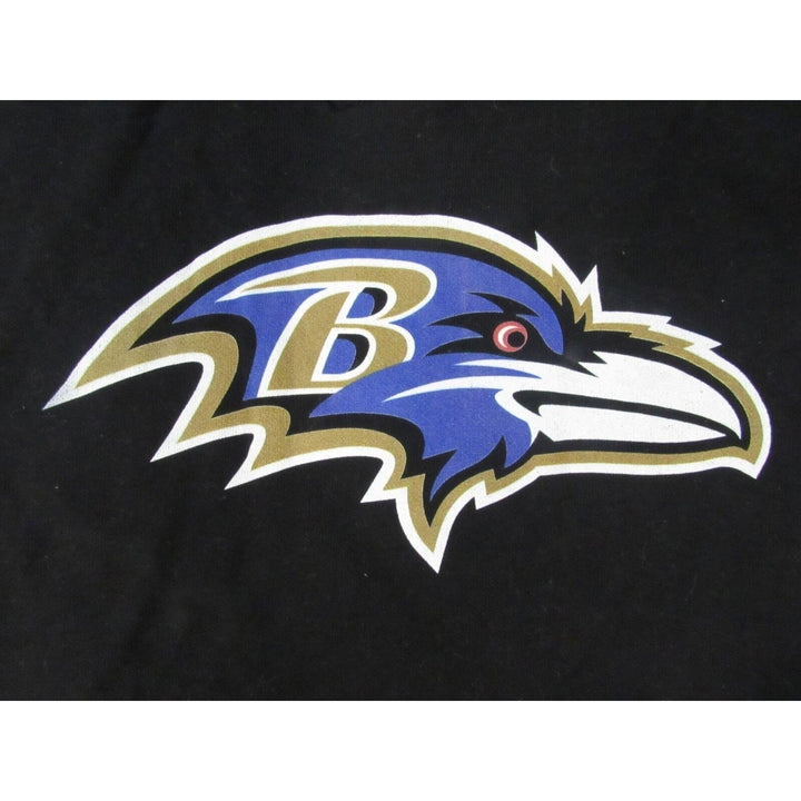 Baltimore Ravens Womens Size XL XLarge Black V-Neck Hoodie Image 3