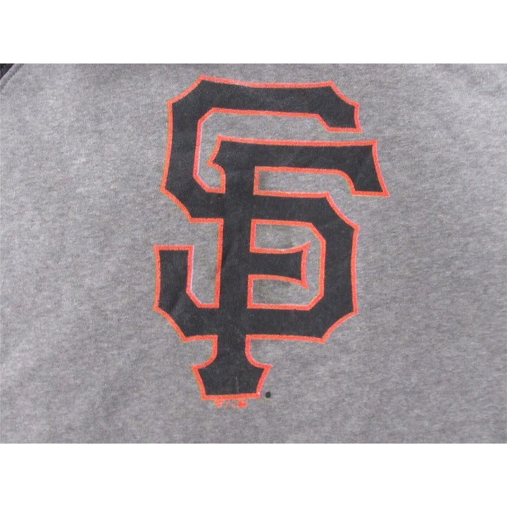 San Francisco Giants Mens Size L Large Heather Gray/Charcoal Hoodie Image 3