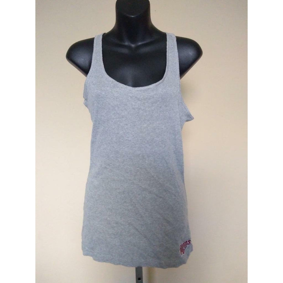 Minnesota Twins Womens Size M Gray Touch By Alyssa Milano Tank Top Shirt Image 1