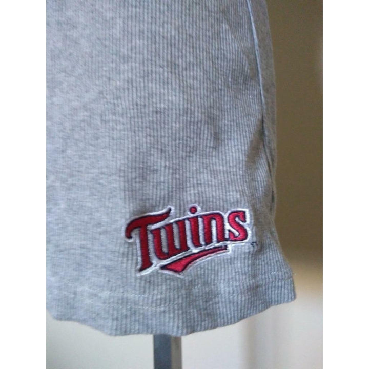 Minnesota Twins Womens Size M Gray Touch By Alyssa Milano Tank Top Shirt Image 2