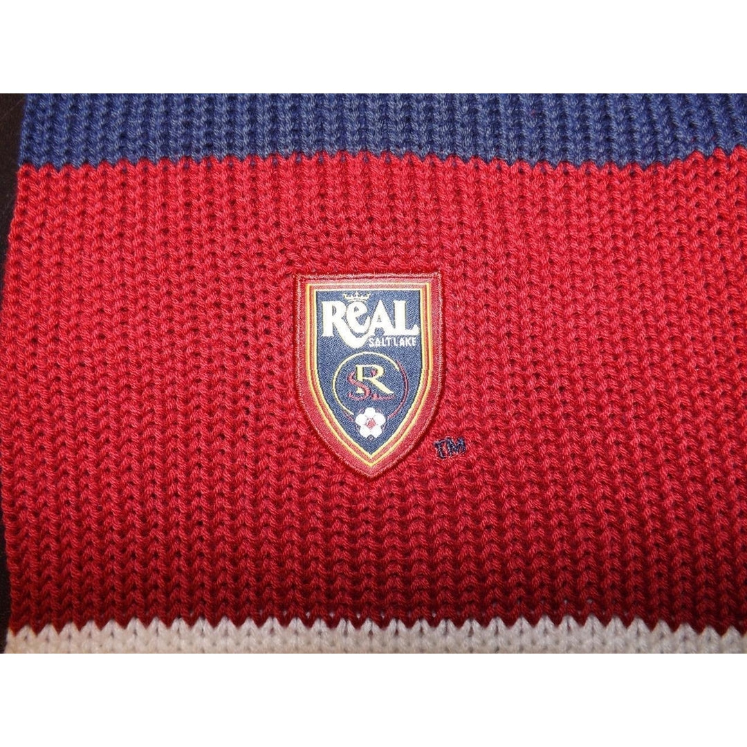 MLS REAL SALT LAKE Deluxe Knit Coaches Scarf 30 MSRP ADIDAS Image 3