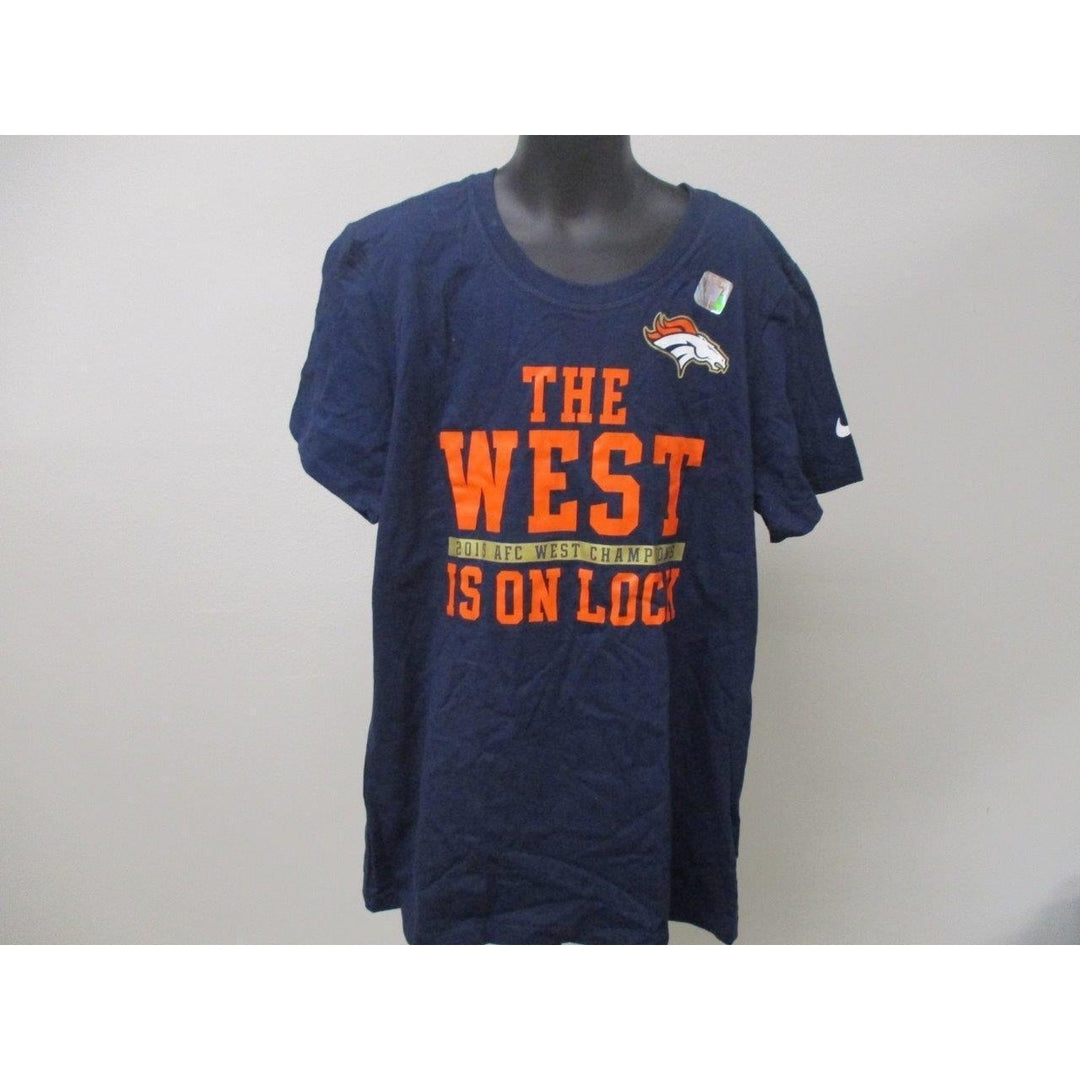 Denver Broncos Womens Size M Medium Blue Nike Shirt Image 2