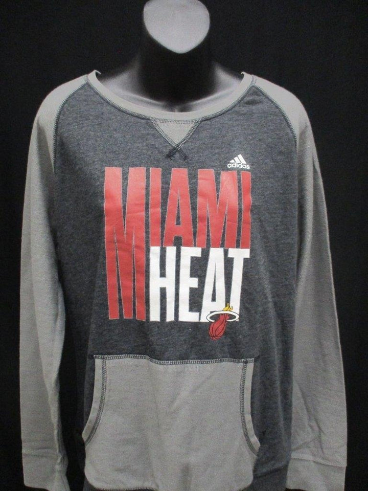 Miami Heat Womens Size XL XLarge Adidas Black Sweater MSRP 55 Image 1