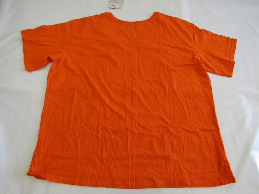 Philadelphia Flyers Womens Plus Size 2XL Majestic Orange Distressed Shirt Image 2