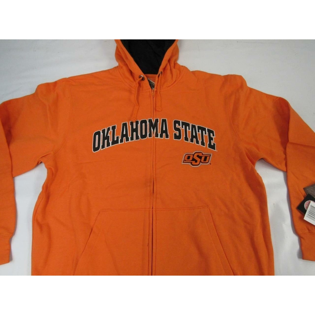 Oklahoma State Cowboys Mens Size M Medium Full Zip Jacket Hoodie Image 4