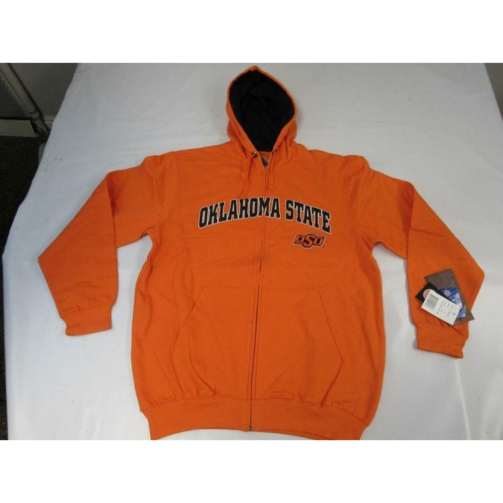 Oklahoma State Cowboys Mens Size M Medium Full Zip Jacket Hoodie Image 4