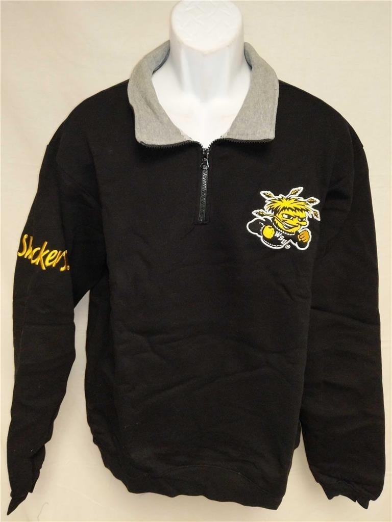 Wichita State Shockers Mens Size L Large Sweatshirt 1/4 Zip Pullover Jacket Image 1