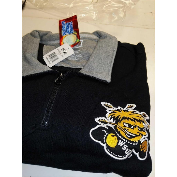 Wichita State Shockers Mens Size L Large Sweatshirt 1/4 Zip Pullover Jacket Image 4