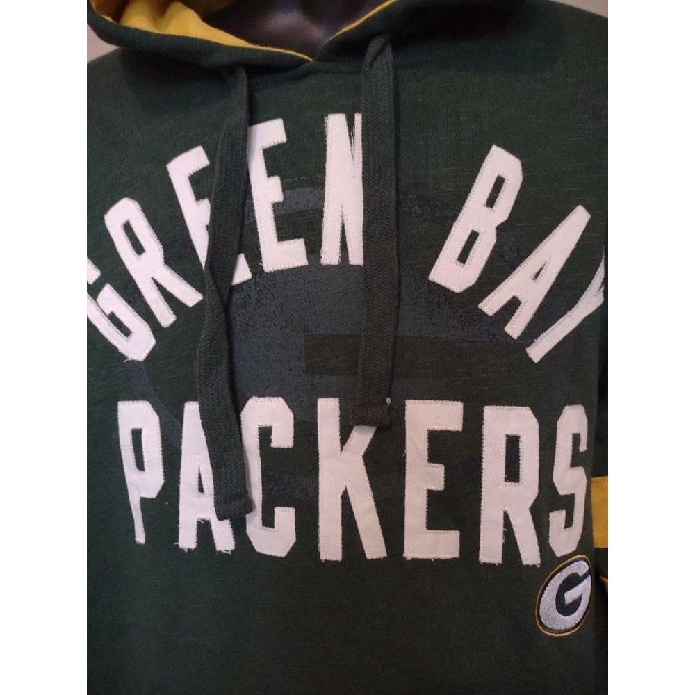 Green Bay Packers Mens Size M Medium Green Hands High Hoodie Image 2