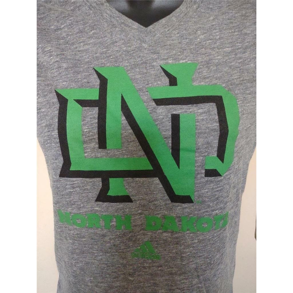 North Dakota Fighting Hawks Youth Girls Size L 14 Gray Adidas Shirt 25 Image 2