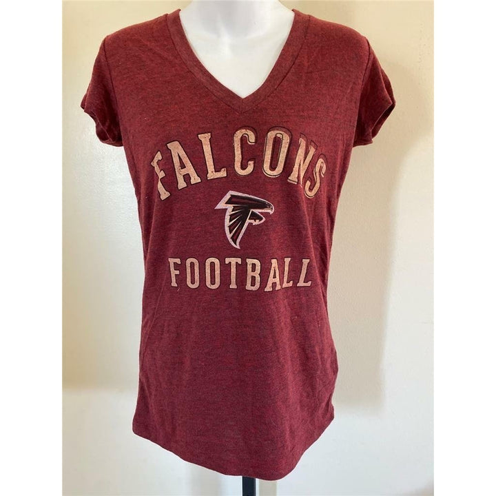 Atlanta Falcons Womens Size L Large Red Shirt Image 1