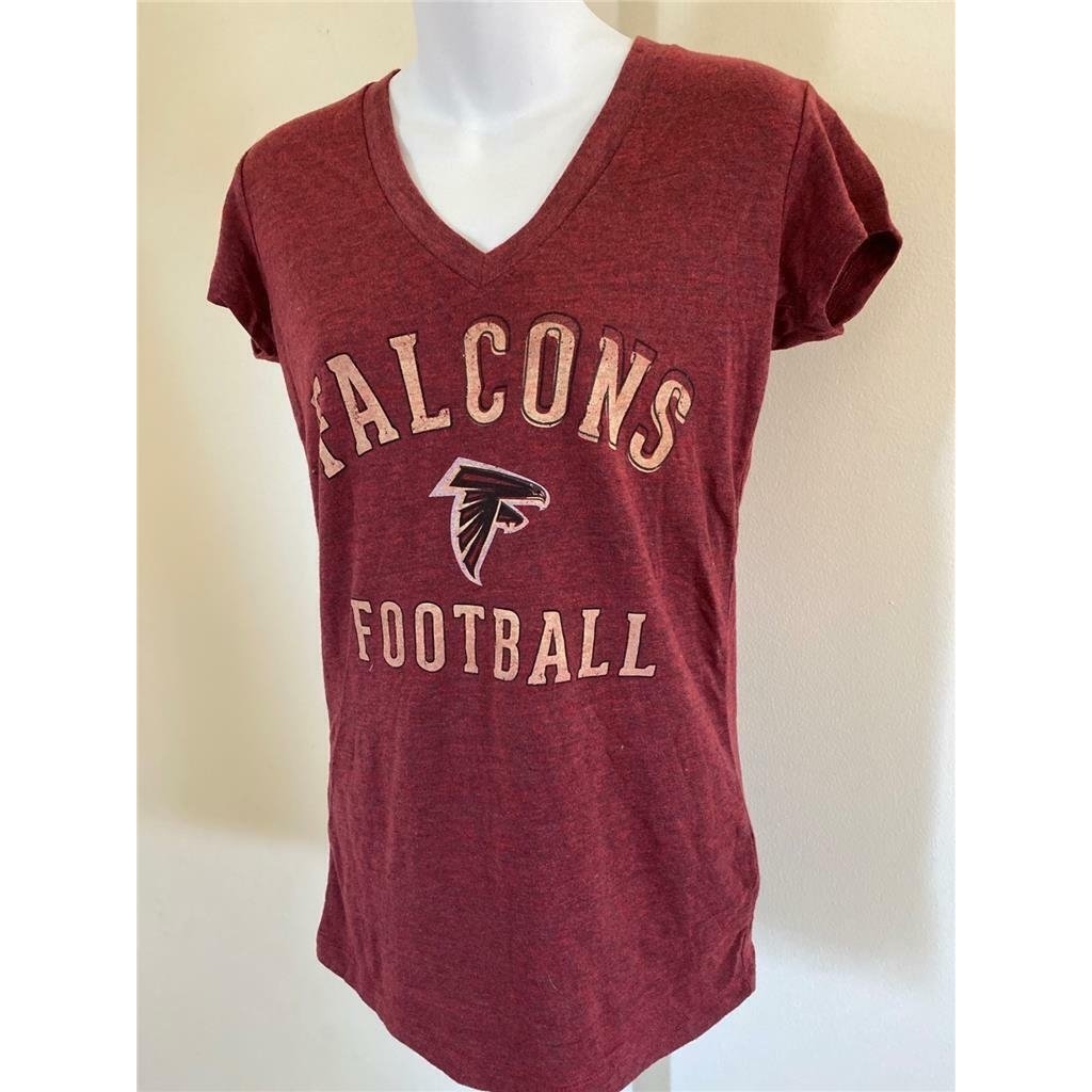 Atlanta Falcons Womens Size L Large Red Shirt Image 2