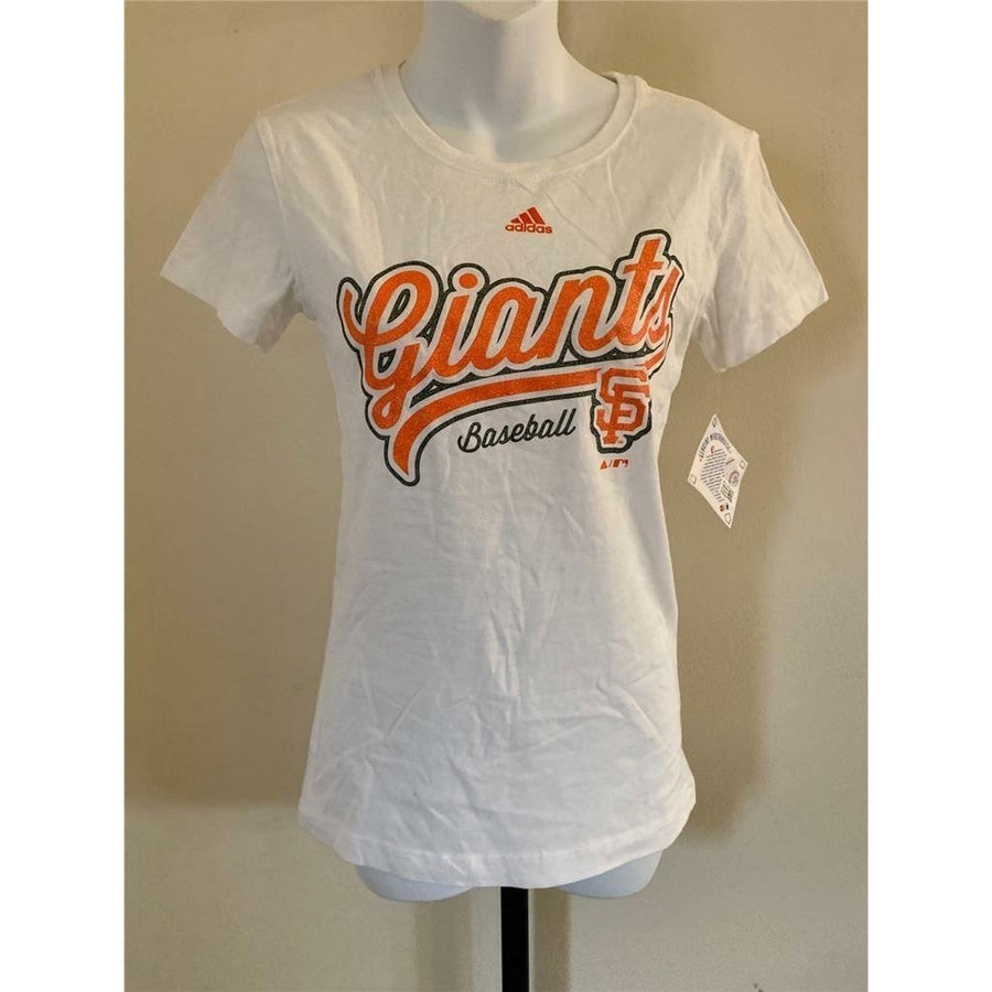 San Francisco Giants Girls Size L Large White Shirt Image 1