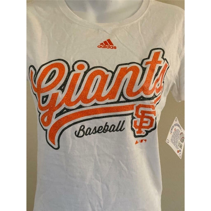 San Francisco Giants Girls Size L Large White Shirt Image 3