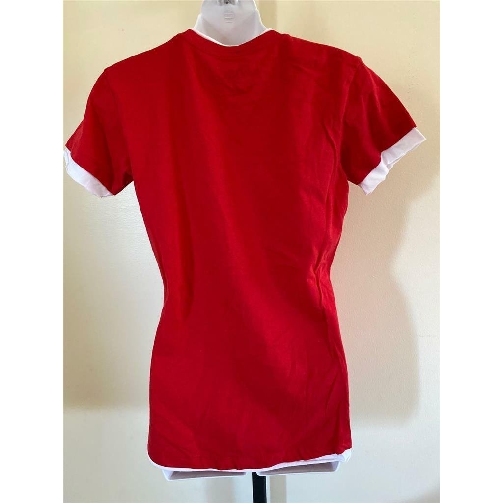 Atlanta Falcons Womens Size M Medium Red Short Sleeve Shirt Image 4