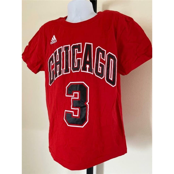 Chicago Bulls 3 Devin Dotson Kids Size L Large Red Shirt Image 2