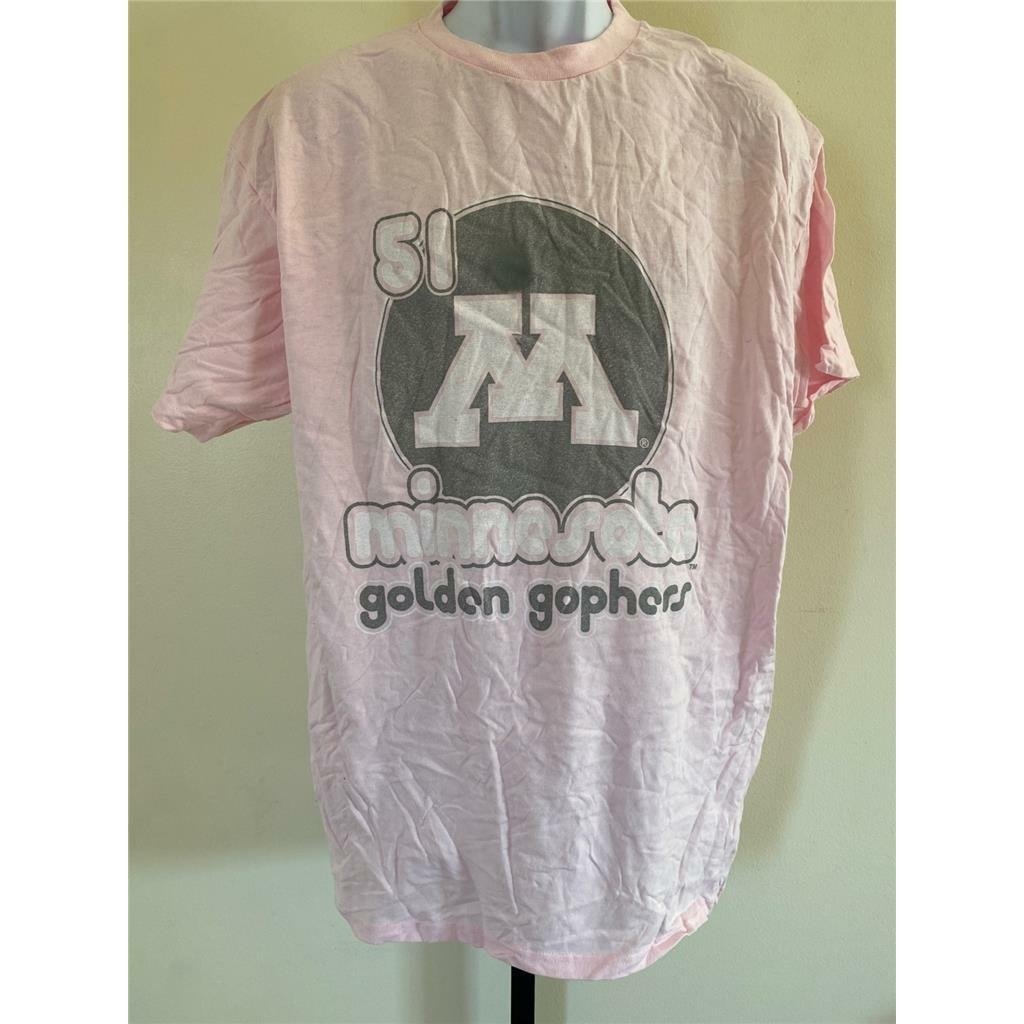 Minnesota Golden Gophers Mens Size XL Pink Shirt Image 1