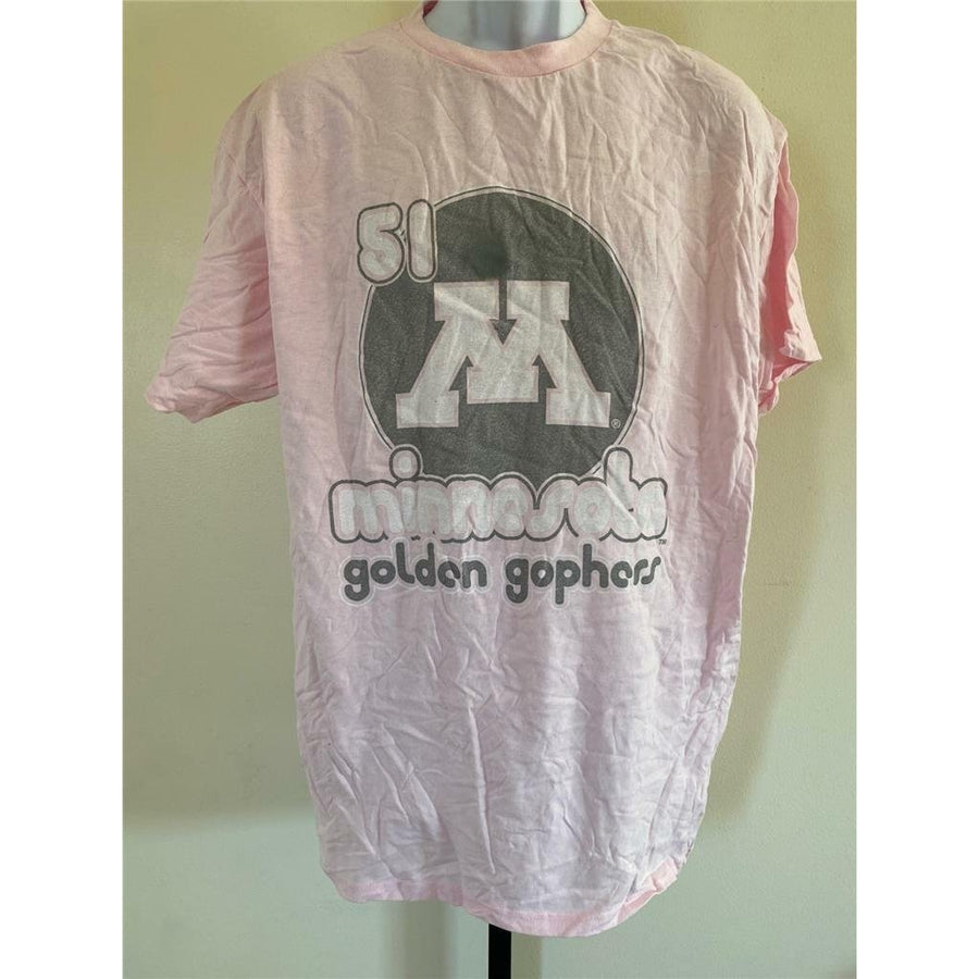 Minnesota Golden Gophers Mens Size XL Pink Shirt Image 1