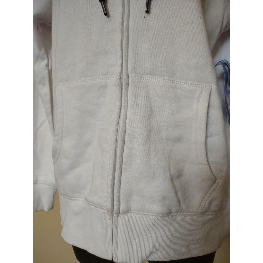 -Minor Flaw Nebraska Cornhuskers Womens Size M Medium White Full Zip Hoodie Image 3