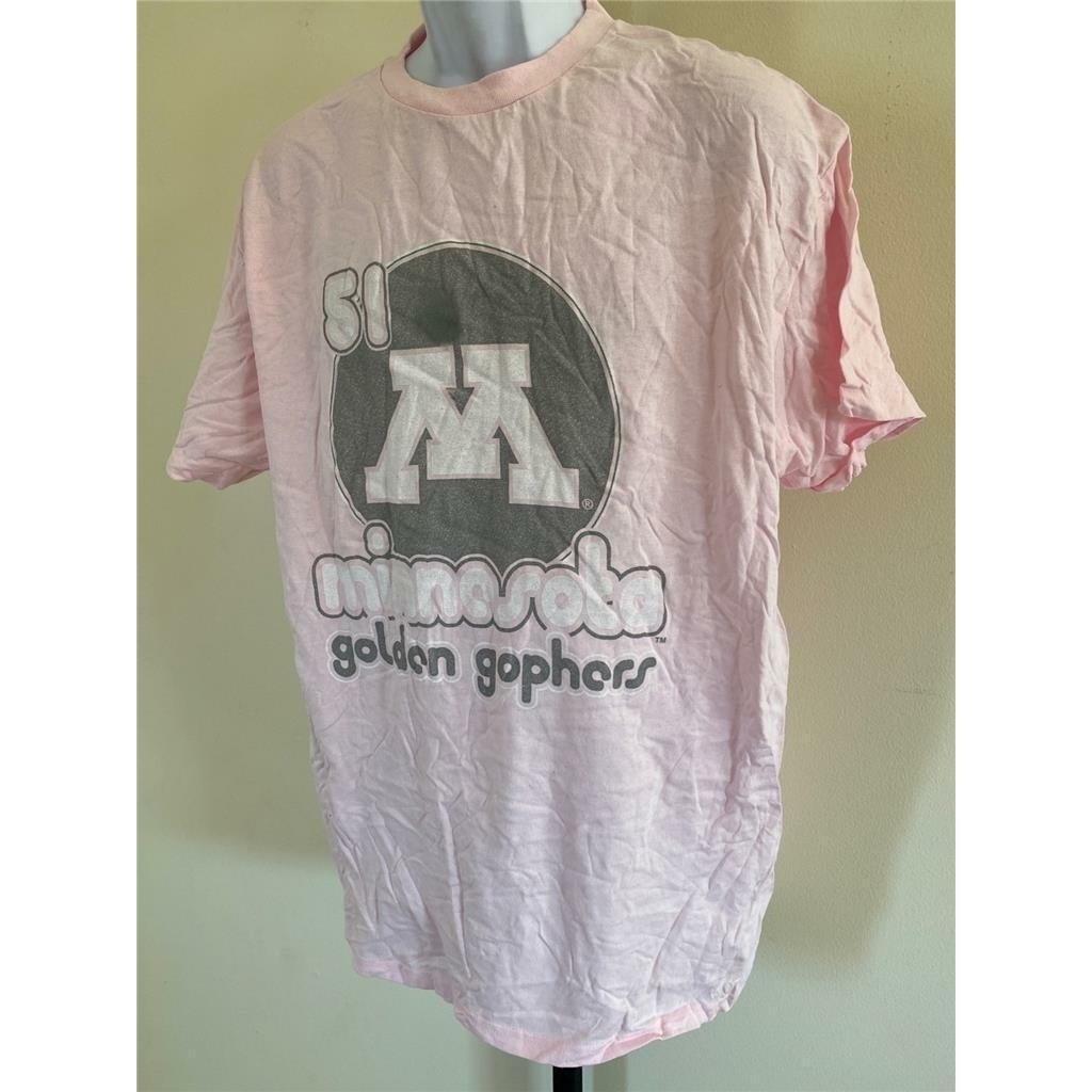 Minnesota Golden Gophers Mens Size XL Pink Shirt Image 2