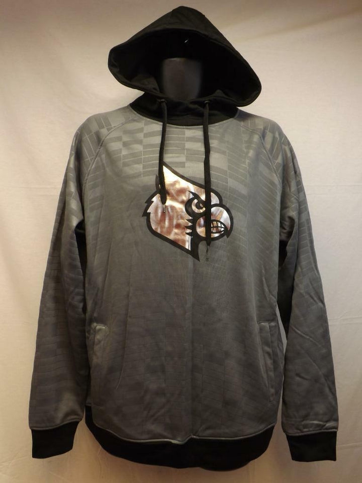 Louisville Cardinals Mens Size L Large Gray Hoodie 40 Image 2