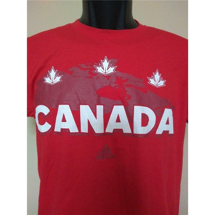 Canada World Cup Hockey 2016 Mens Size S Small Red Adidas Shirt Image 2