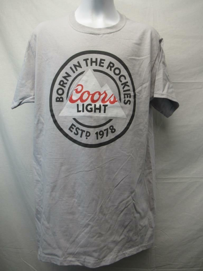 Coors Light Mens Size S Small Gray Shirt Image 1