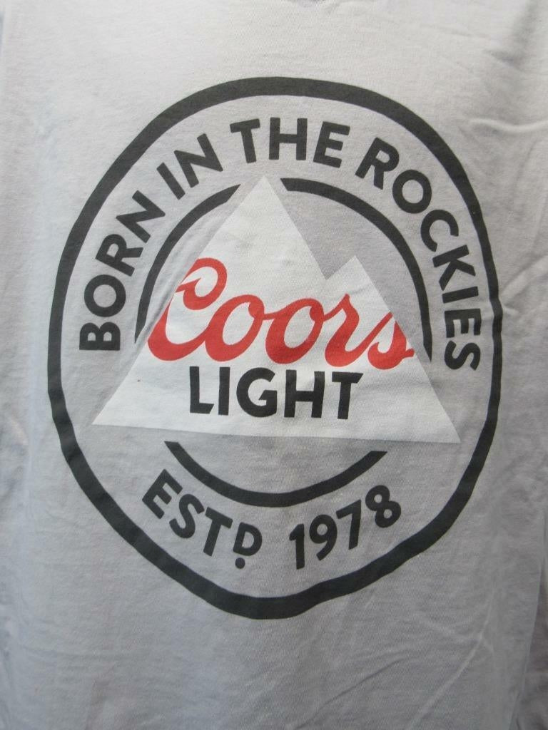 Coors Light Mens Size S Small Gray Shirt Image 3