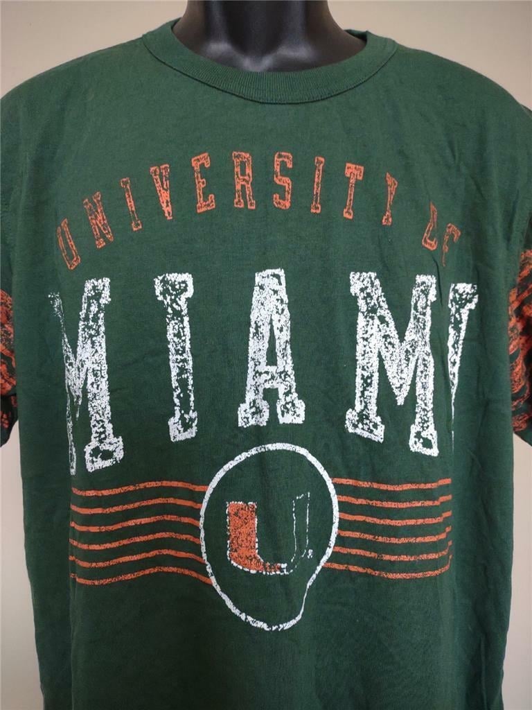 Miami Hurricanes Mens Size L Large Green G-III Shirt Image 2