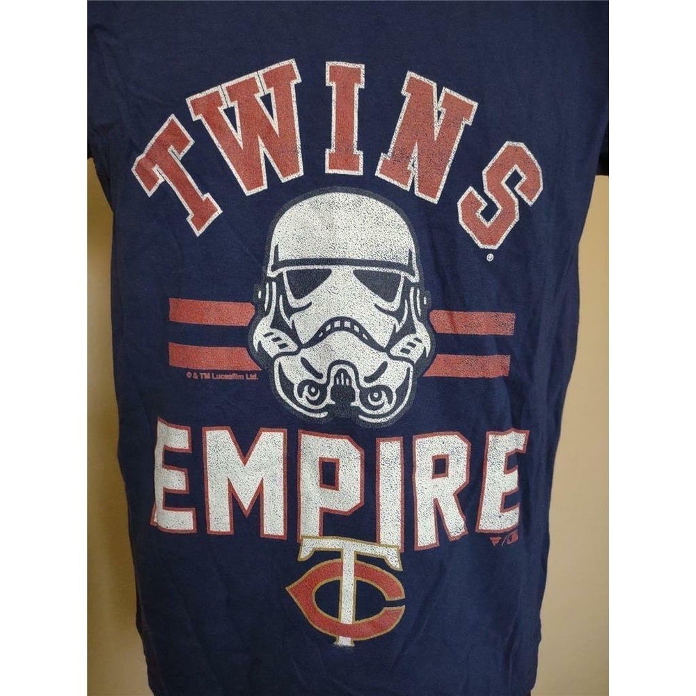 Minnesota Twins Empire Youth Size M Medium Blue Shirt Image 2