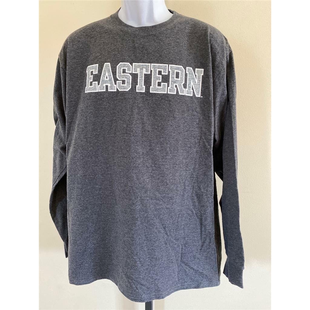 Eastern Eagles Mens Size L Large Gray Long Sleeve Shirt Image 2