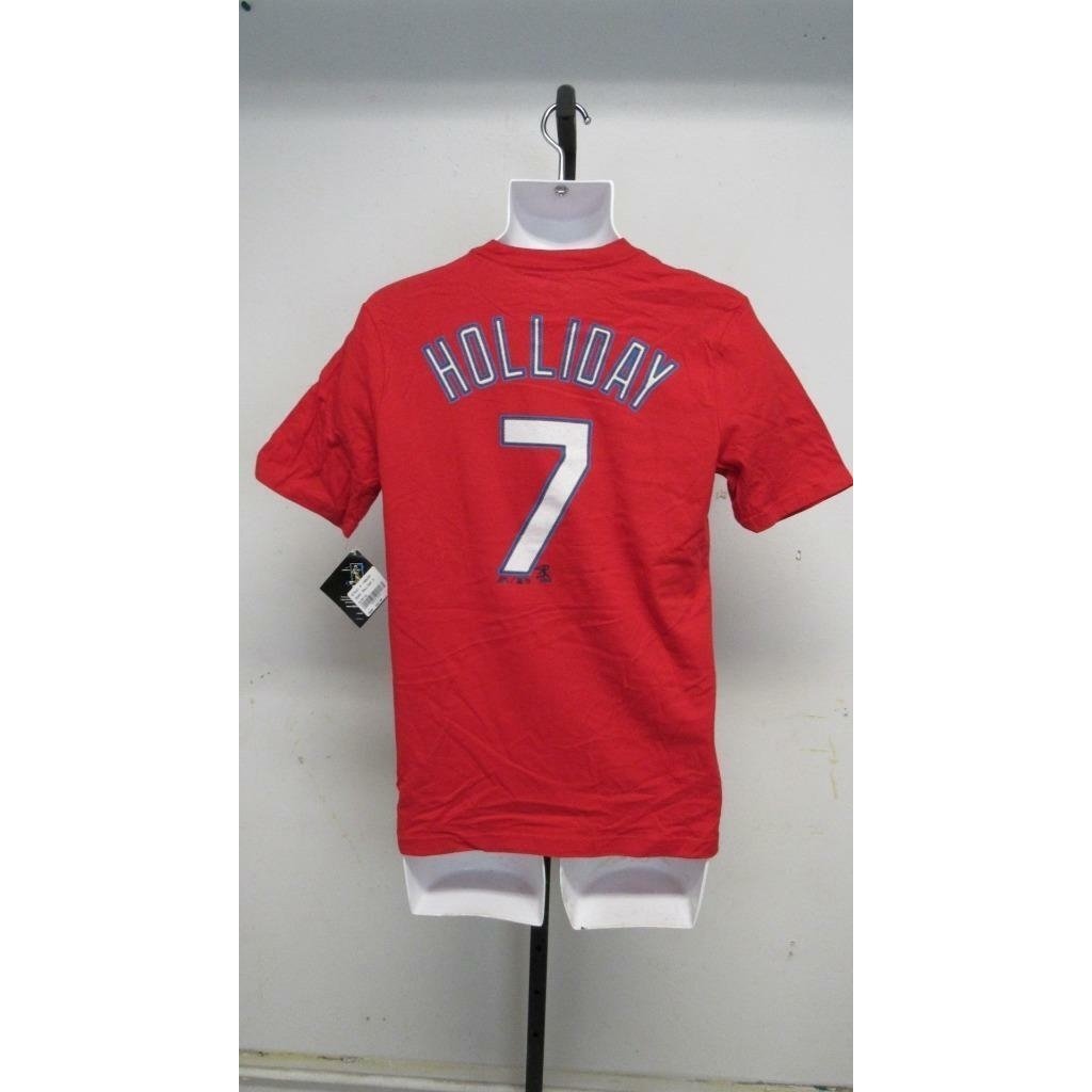 St. Louis Cardinals 7 Matt Holliday Youth Size XL XLarge (18) Red Shirt Image 4