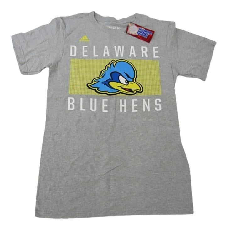 Delaware Fightin Blue Hens Mens Size S Small Gray Adidas Shirt Image 1