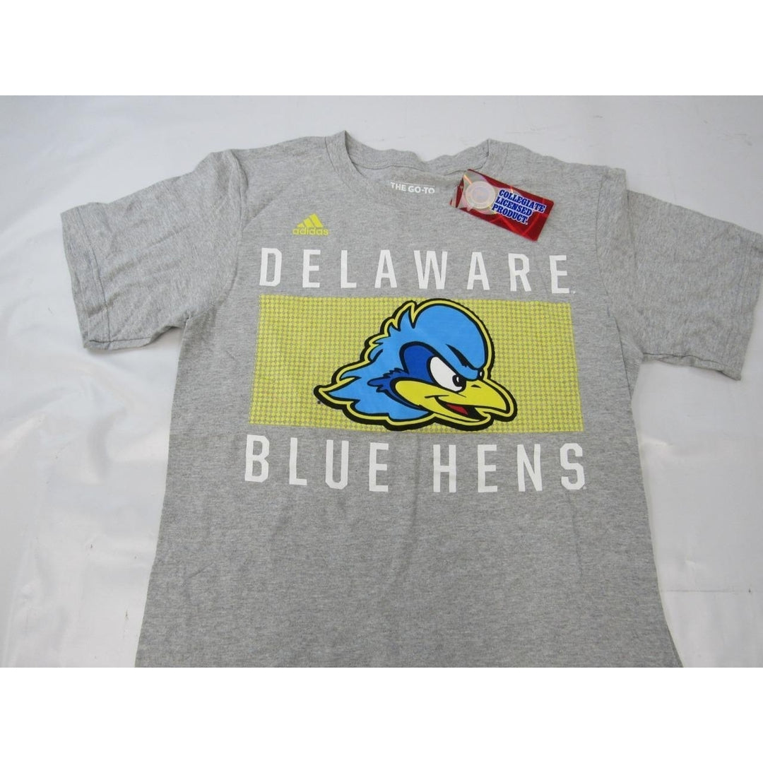 Delaware Fightin Blue Hens Mens Size S Small Gray Adidas Shirt Image 2