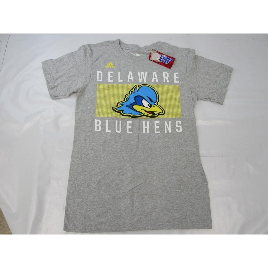 Delaware Fightin Blue Hens Mens Size S Small Gray Adidas Shirt Image 4