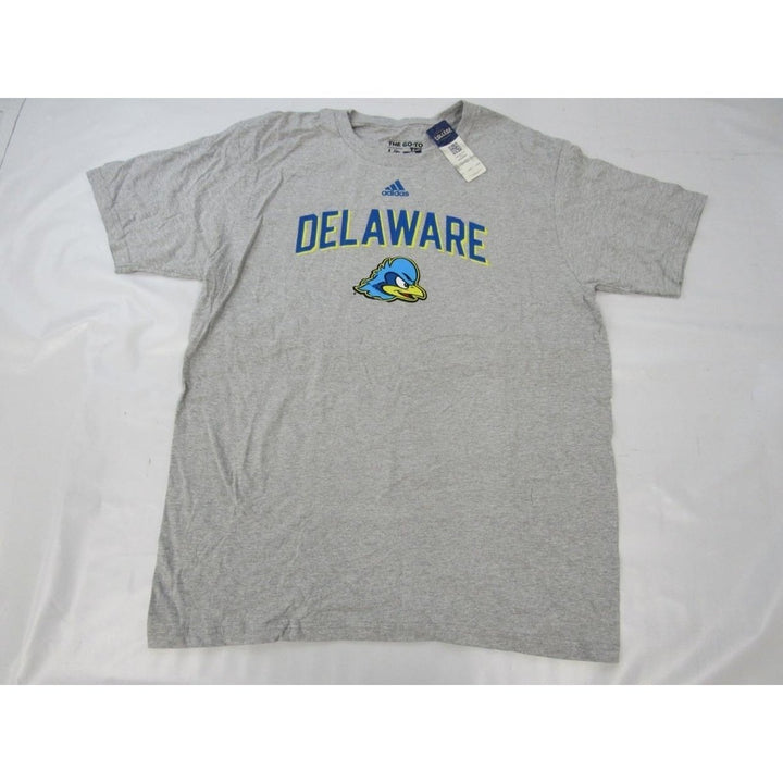 Delaware Fightin Blue Hens Mens Size L Large Gray Adidas Shirt Image 3