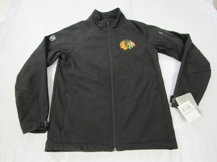 Chicago Blackhawks Youth Size M Medium Black Full Zip Jacket 75 Image 1