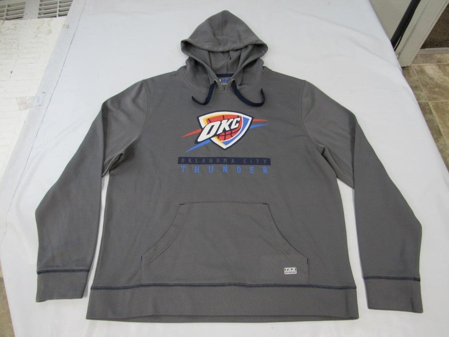 Oklahoma City Thunder Mens Size L Large Polyester TX3-Warm Gray Hoodie Image 1