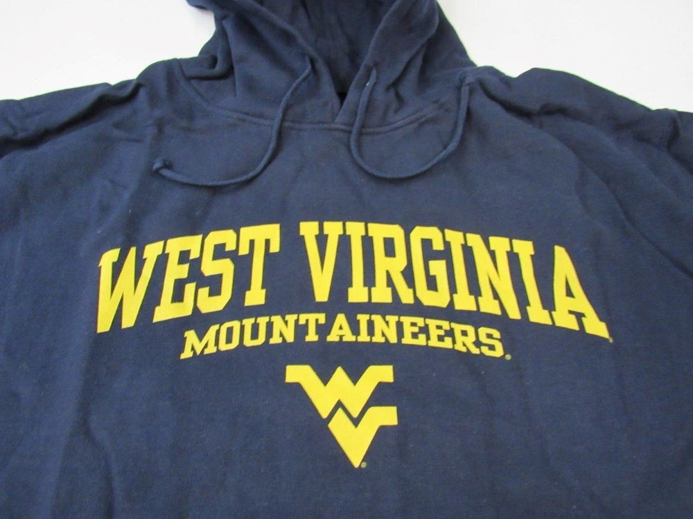 West Virginia Mountaineers Mens Size 2XL-Tall Navy Majestic Hoodie Image 2